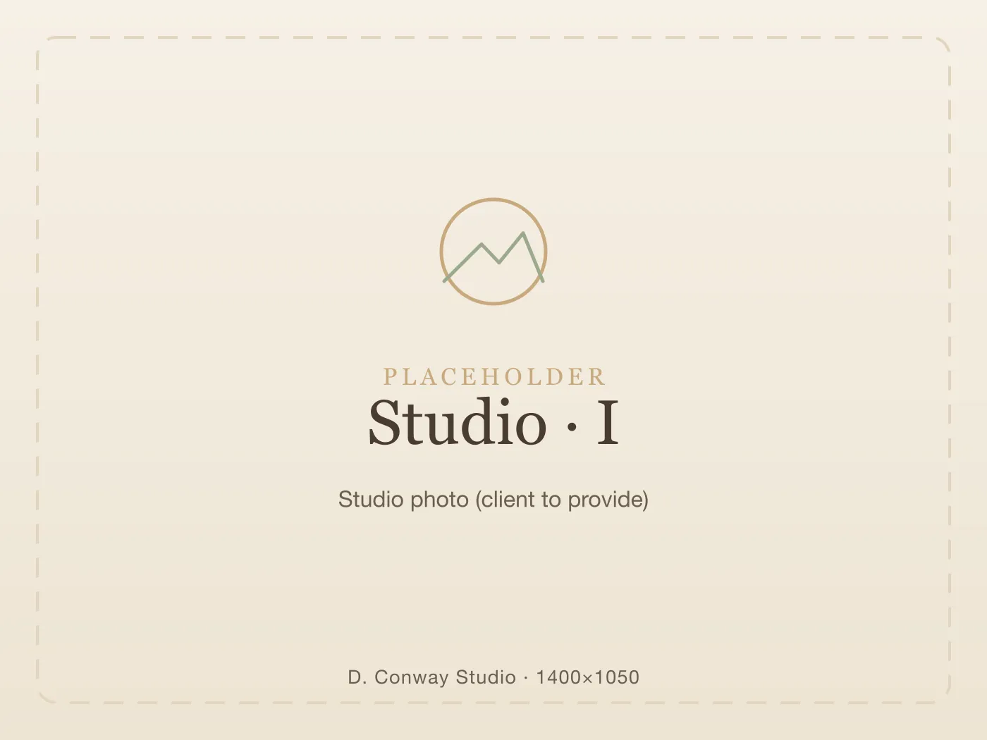 Danelle’s studio, natural light across the work table (placeholder photo — client photoshoot pending)